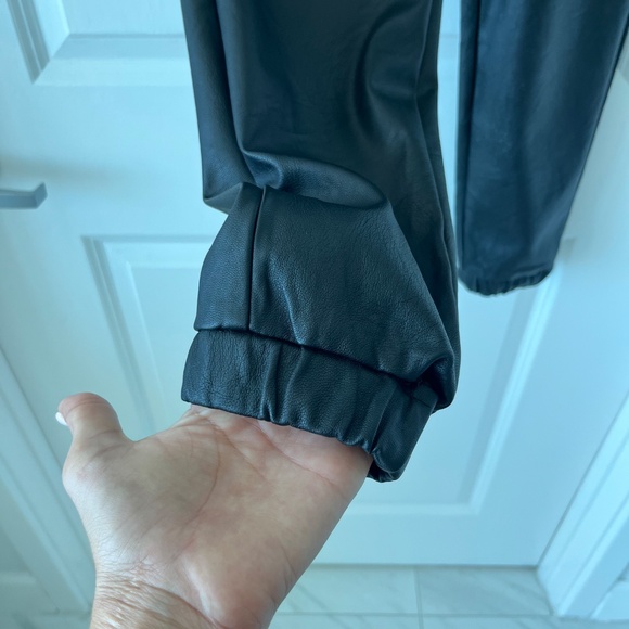 Faux Leather Jogger Pants by Pull&Bear - Picture 3 of 7